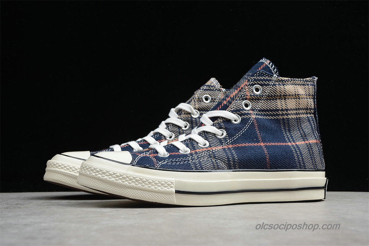 Converse Chuck Taylor All Star 70 HI Sötétkék/Plaid Cipők (162406C)