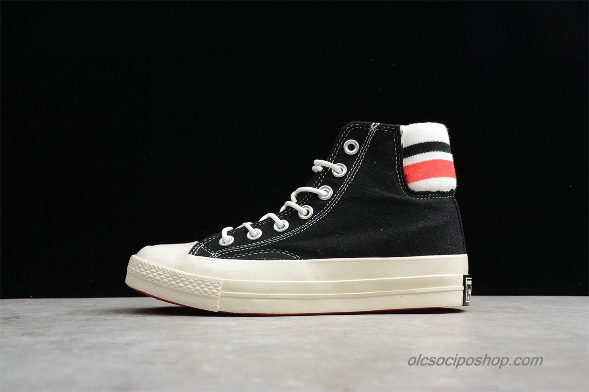 Converse Chuck Taylor All Star 70 HI Fekete/Piszkosfehér/Rózsaszín Cipők (163363C)