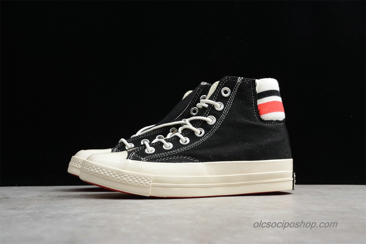 Converse Chuck Taylor All Star 70 HI Fekete/Piszkosfehér/Rózsaszín Cipők (163363C)