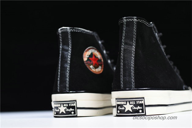 Converse Chuck Taylor All Star 70 Hi Suede Fekete Cipők (162373C)