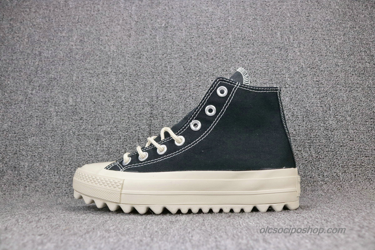 Converse Chuck Taylor All Star Lift Ripple HI Fekete Cipők (559856C)