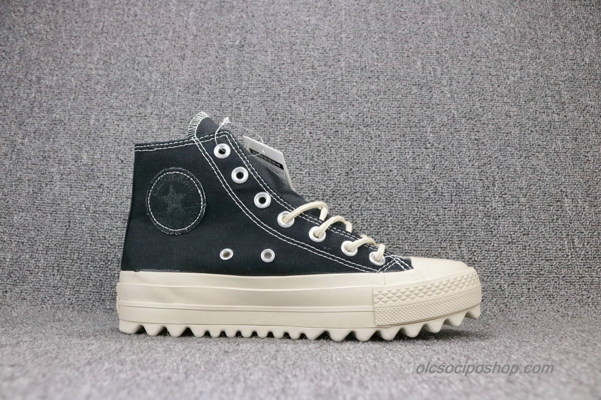 Converse Chuck Taylor All Star Lift Ripple HI Fekete Cipők (559856C)