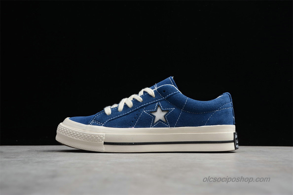 Converse One Star Premium Suede Low Sötétkék Cipők (158366C)