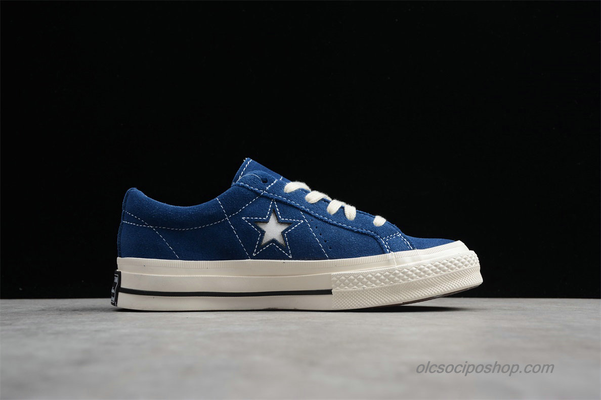 Converse One Star Premium Suede Low Sötétkék Cipők (158366C)