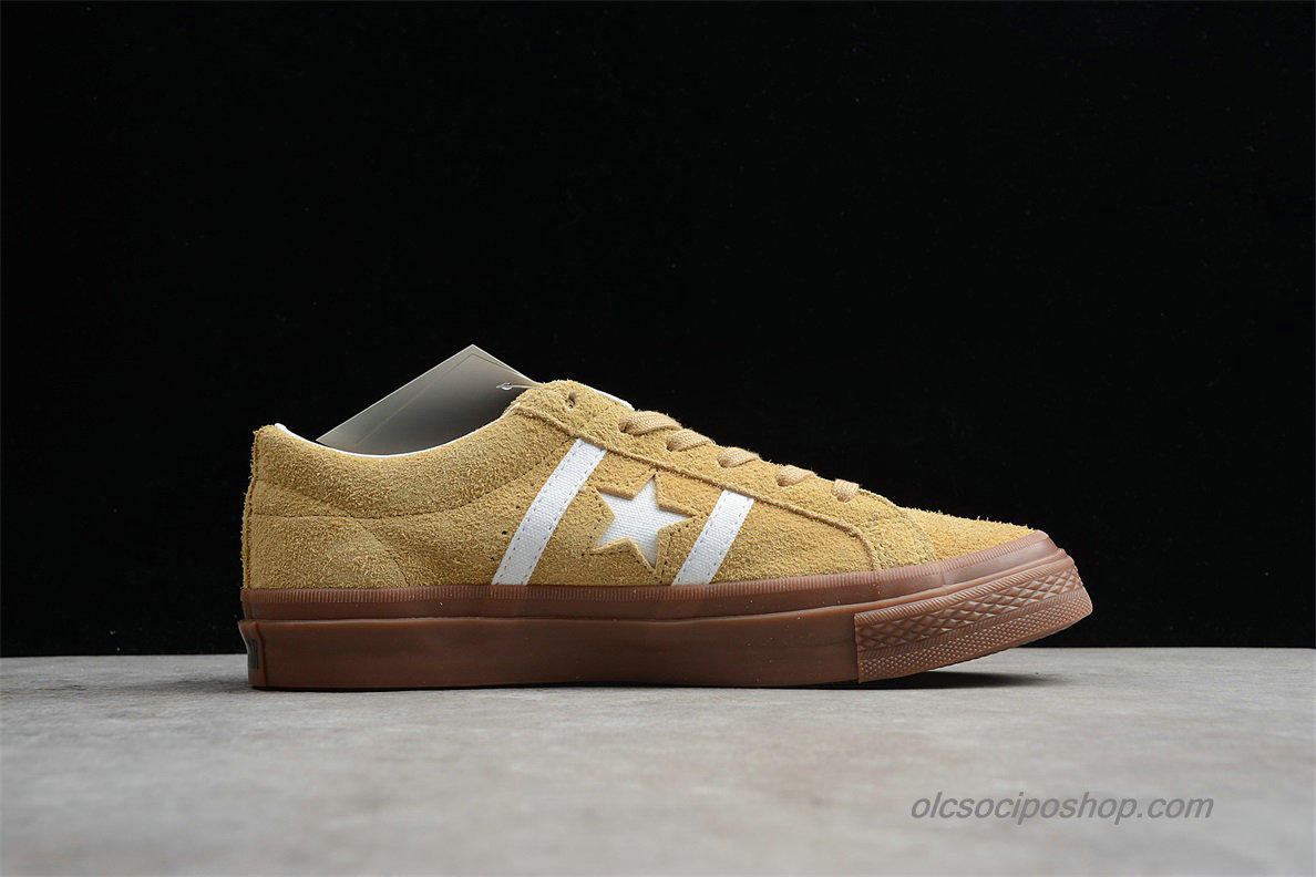 Converse Star And Bars Suede GM Low Khaki Cipők (1CL257)