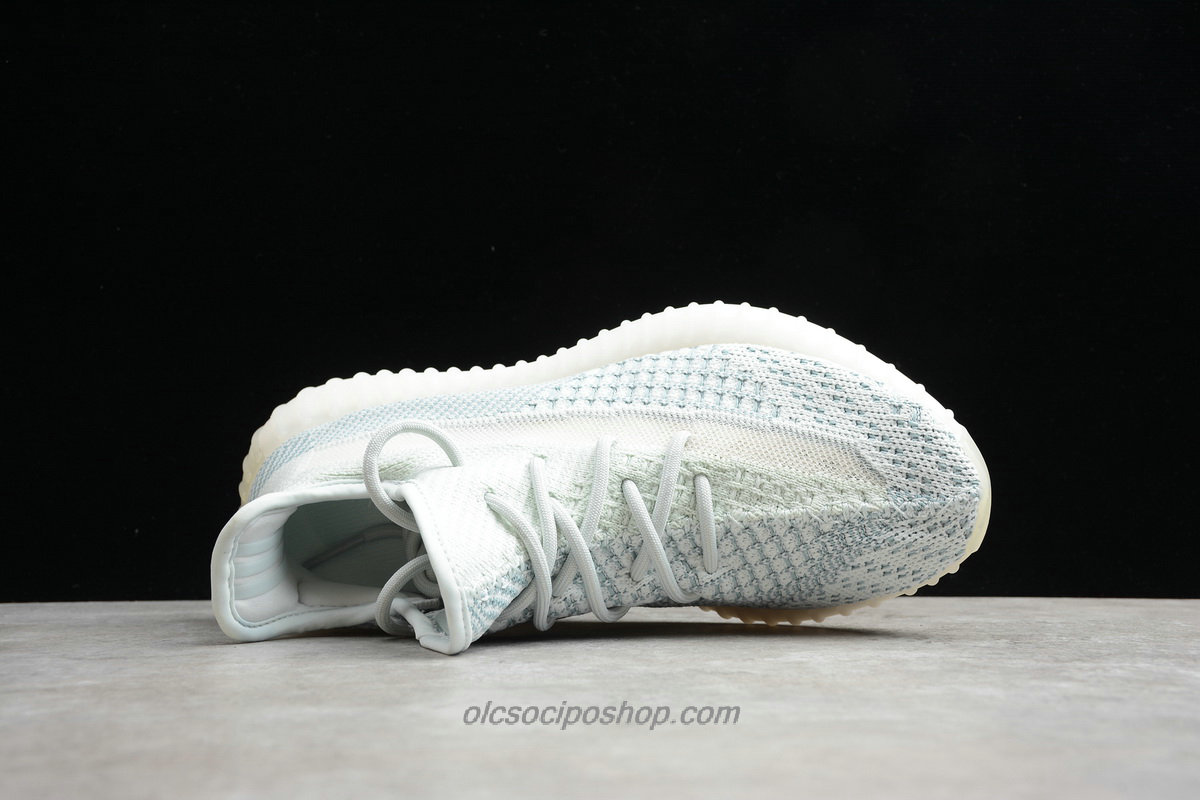 Adidas Yeezy Boost 350 V2 Fehér/Világoskék Cipők (FW3043)