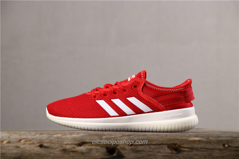 Női Adidas Cloudfoam QT Flex Piros/Fehér Cipők (AQ1619)