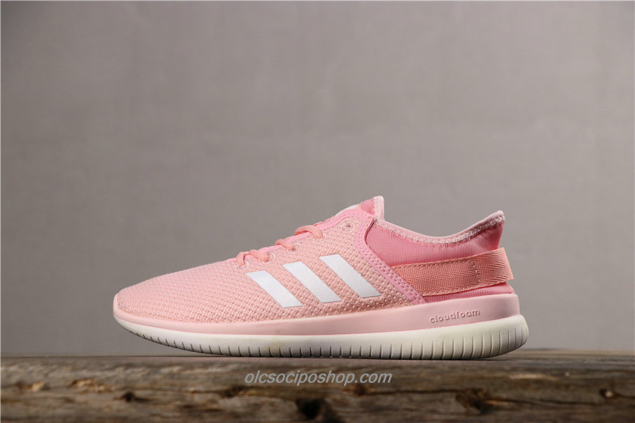 Női Adidas Cloudfoam QT Flex Rózsaszín/Fehér Cipők (CG5760)