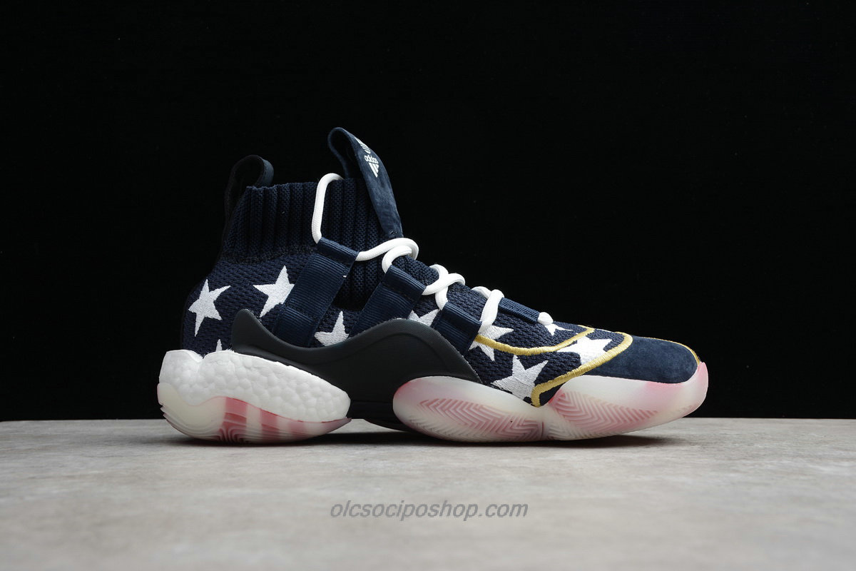 Férfi Adidas Crazy BYW Veterans Day Sötétkék/Fehér/Piros Cipők (EE9058)