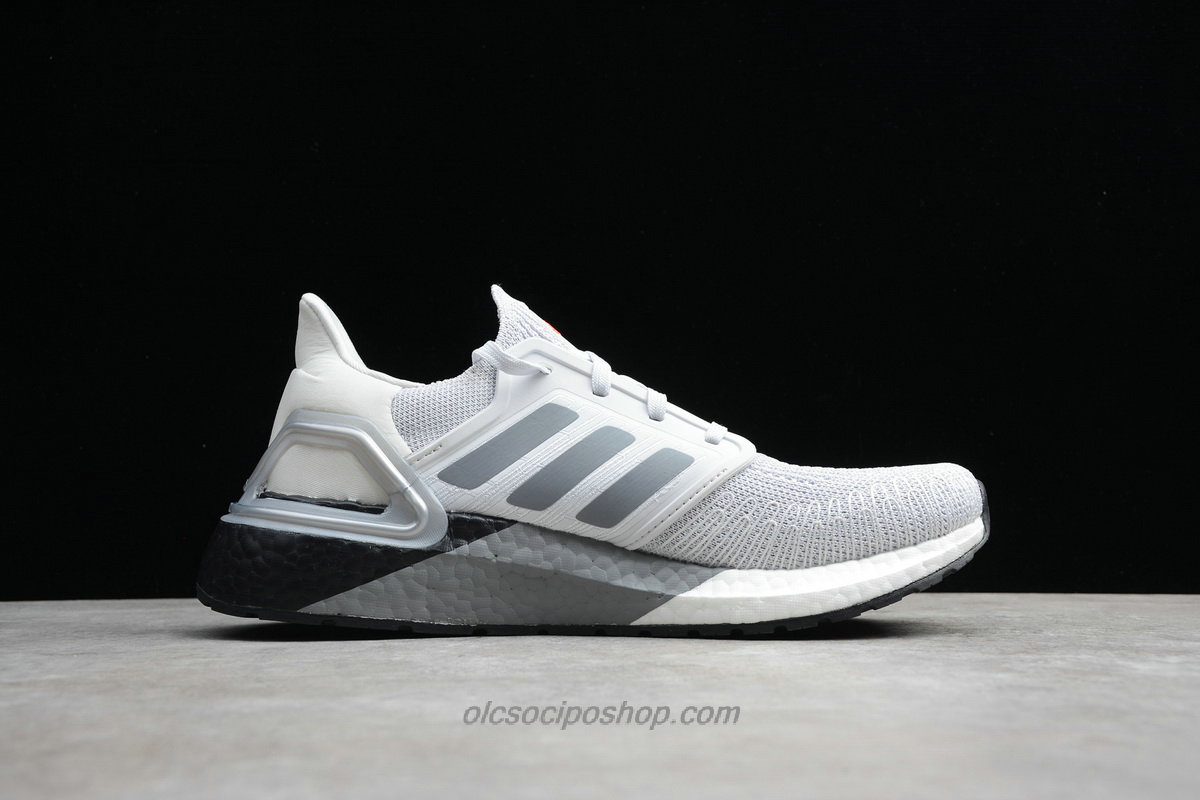 Férfi Adidas UltraBoost 20 CONSORTIUM Fehér/Szürke/Fekete Cipők (EG0755)
