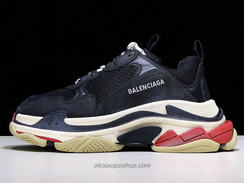 Balenciaga Triple S Dad Fekete/Fehér/Piros Cipők