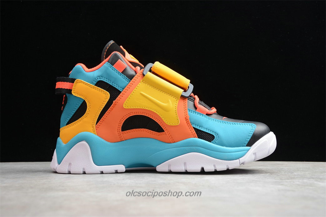 Nike Air Barrage Mid QS Fekete/Kék/Narancs/Sárga Cipők (CD9329 300)