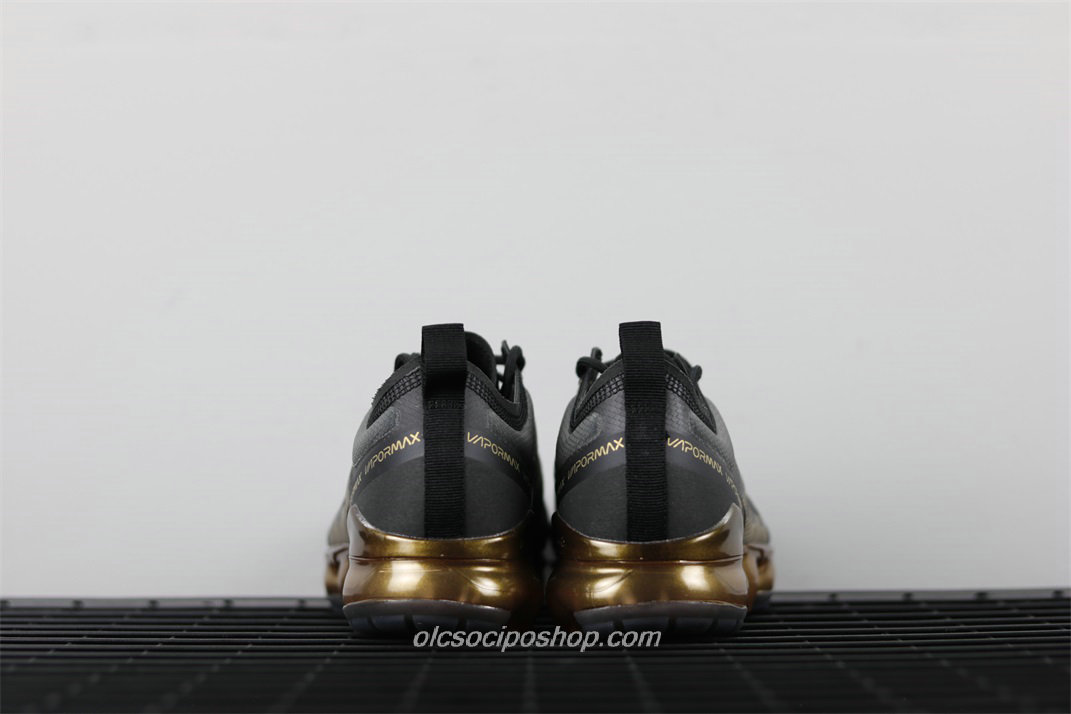 Férfi Nike Air VaporMax 2019 Fekete/Arany/Szürke Cipők (AR6631 002)