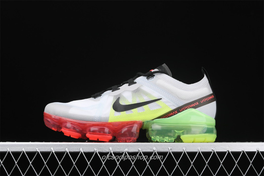 Férfi Nike Air VaporMax 2019 Fehér/Zöld/Fekete/Piros Cipők (AR6631 007)