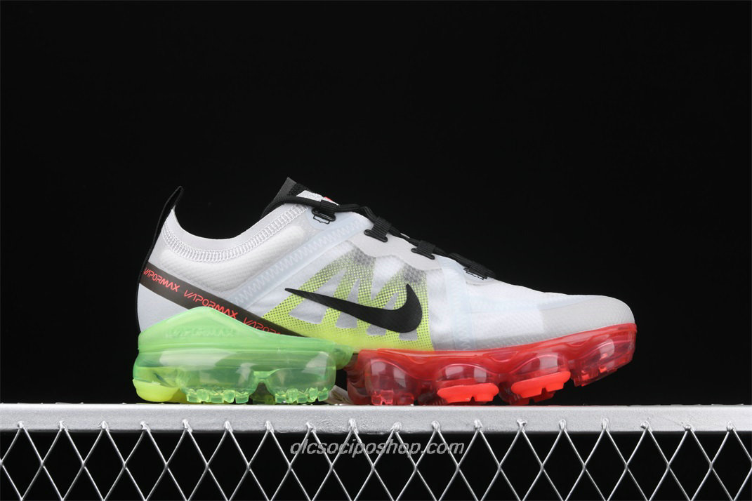 Férfi Nike Air VaporMax 2019 Fehér/Zöld/Fekete/Piros Cipők (AR6631 007)