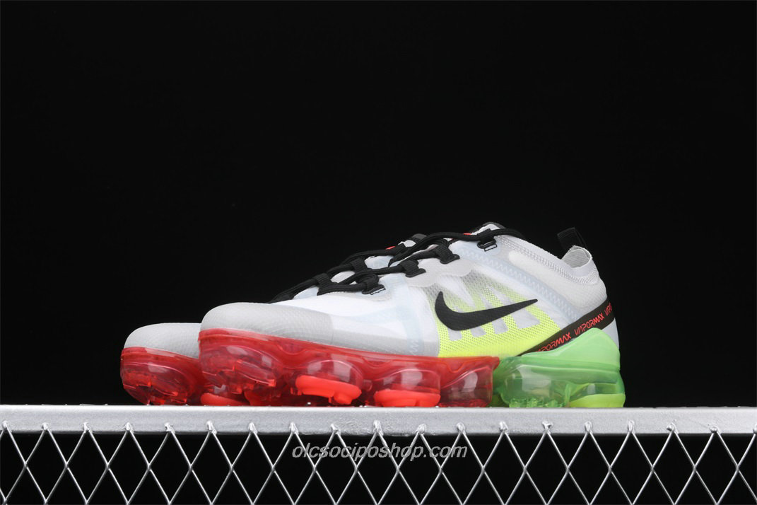 Férfi Nike Air VaporMax 2019 Fehér/Zöld/Fekete/Piros Cipők (AR6631 007)