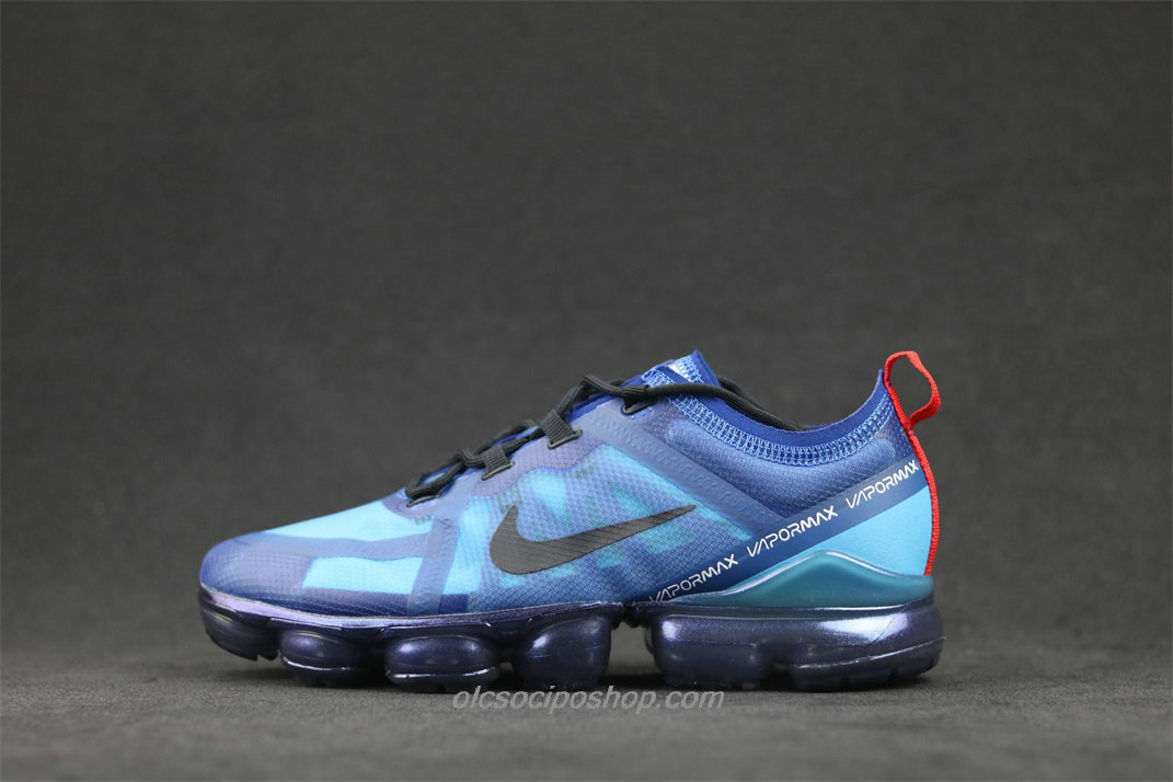 Férfi Nike Air VaporMax 2019 Kék/Fekete/Piros Cipők (AR6631 400)