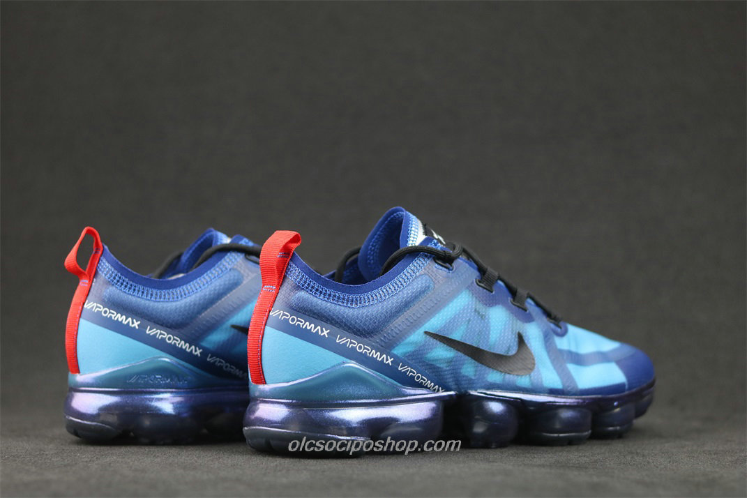 Férfi Nike Air VaporMax 2019 Kék/Fekete/Piros Cipők (AR6631 400)