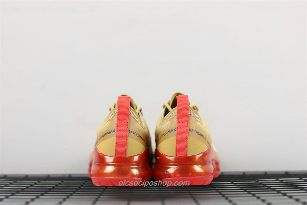 Férfi Nike Air VaporMax 2019 Khaki/Piros Cipők (AR6631 701)