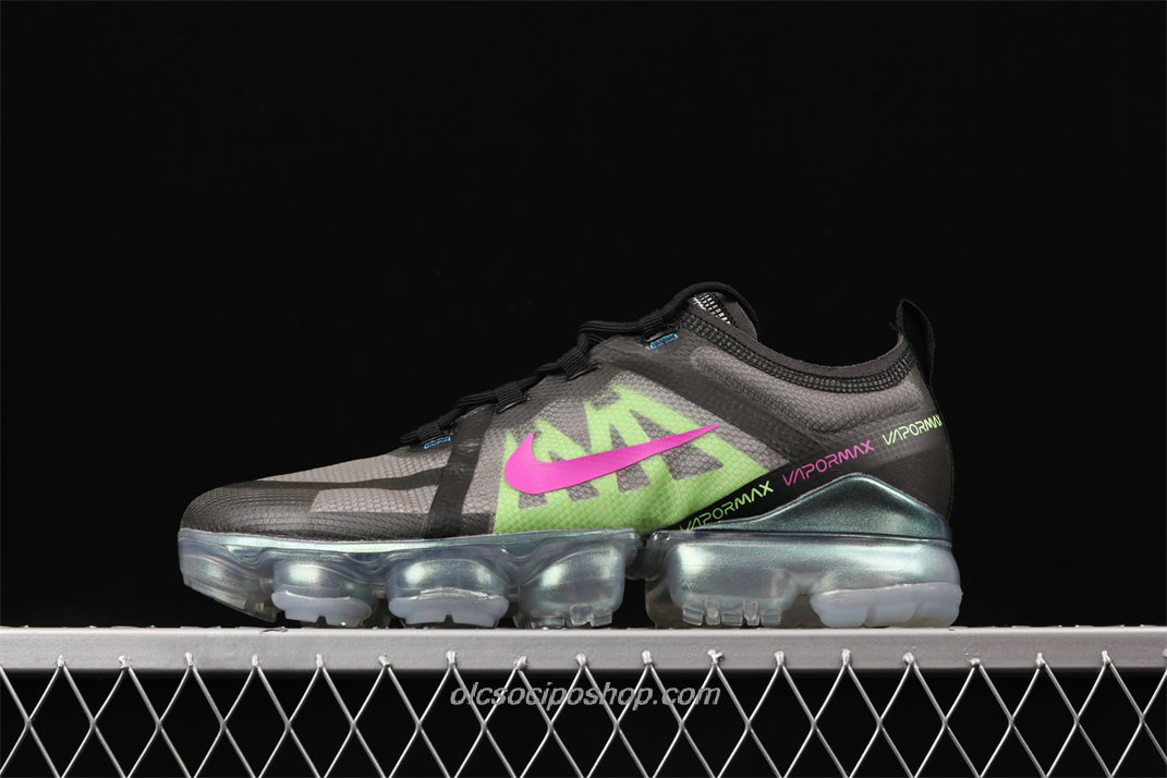 Férfi Nike Air VaporMax 2019 Fekete/Szürke/Zöld Cipők (AT6810 001)