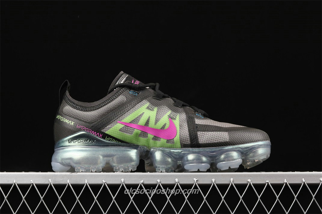 Férfi Nike Air VaporMax 2019 Fekete/Szürke/Zöld Cipők (AT6810 001)