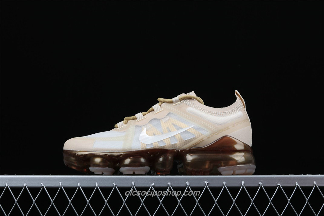 Női Nike Air VaporMax 2019 Fehér/Bézs/Barna Cipők (AR6632 101)