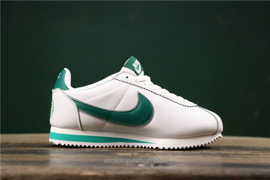 Nike Classic Cortez Nylon Premium Fehér/Zöld Cipők (807671103)