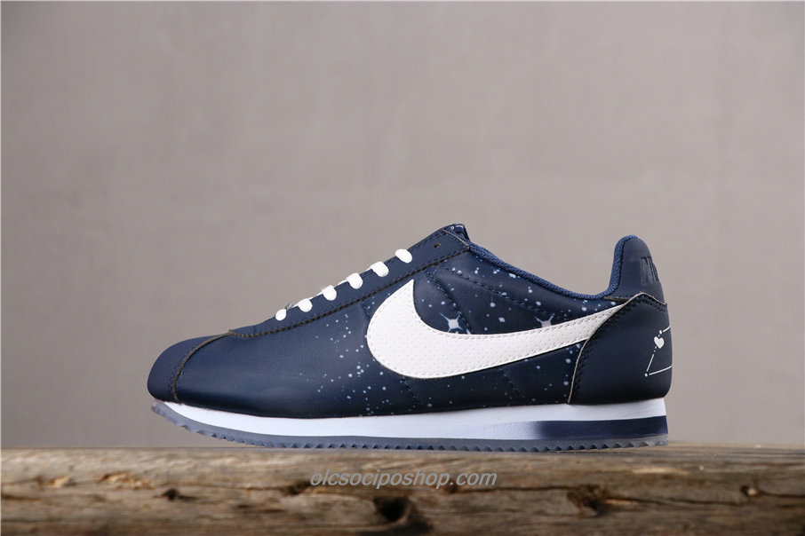 Nike Classic Cortez Nylon Premium Sötétkék/Fehér Cipők (BV9262 408)