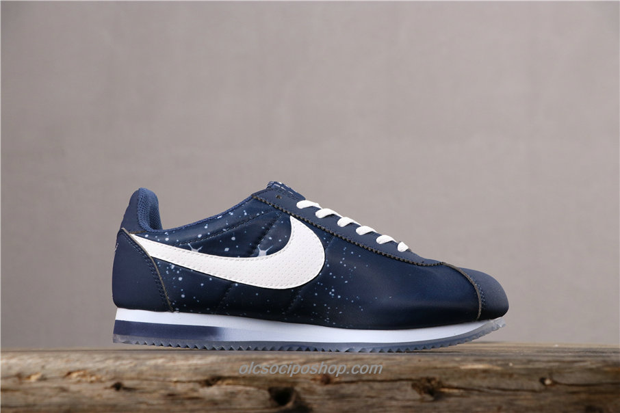 Nike Classic Cortez Nylon Premium Sötétkék/Fehér Cipők (BV9262 408)