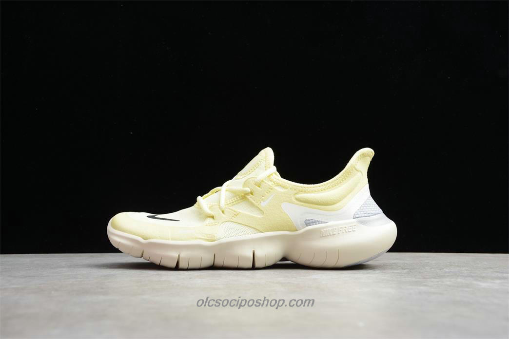 Nike Free RN Flyknit 3.0 Sárga/Fehér Cipők (AQ1289 300)