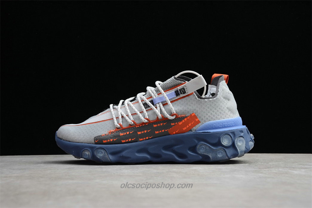 Nike React WR ISPA Világos szürke/Kék/Narancs Cipők (CT2692 001)