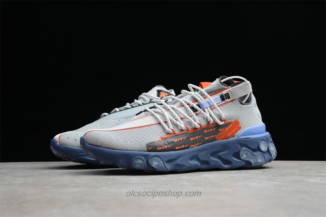 Nike React WR ISPA Világos szürke/Kék/Narancs Cipők (CT2692 001)