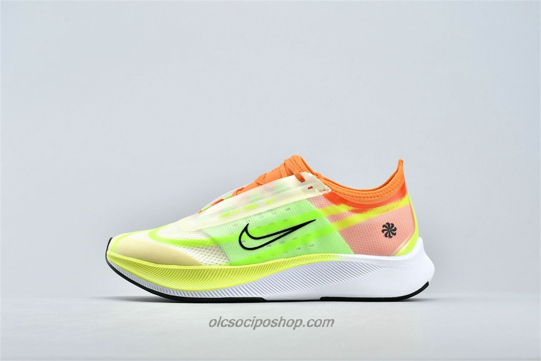 Nike Zoom Fly 3 Rise Sárga/Zöld/Narancs Cipők (CQ4483 300)