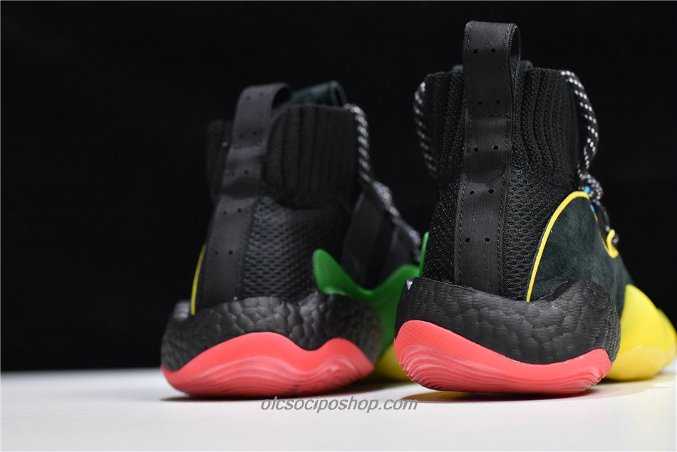 Férfi Adidas Crazy BYW Gratitude Empathy Fekete/Sárga/Zöld/Piros Cipők (G27805)