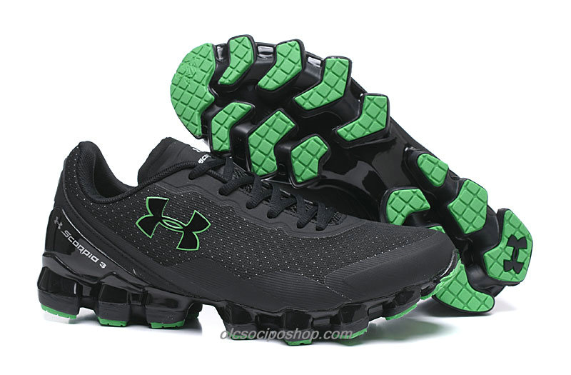 Férfi Under Armour Scorpio 3 Fekete/Zöld Cipők