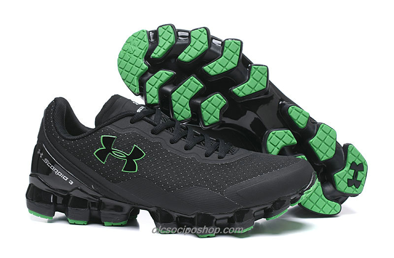 Férfi Under Armour Scorpio 3 Fekete/Zöld Cipők