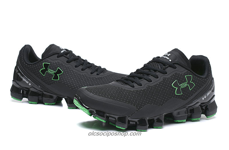 Férfi Under Armour Scorpio 3 Fekete/Zöld Cipők