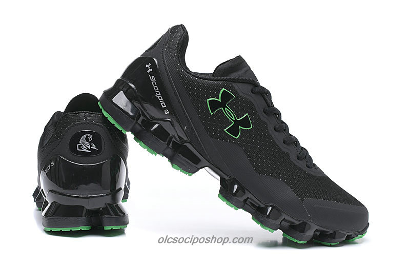 Férfi Under Armour Scorpio 3 Fekete/Zöld Cipők