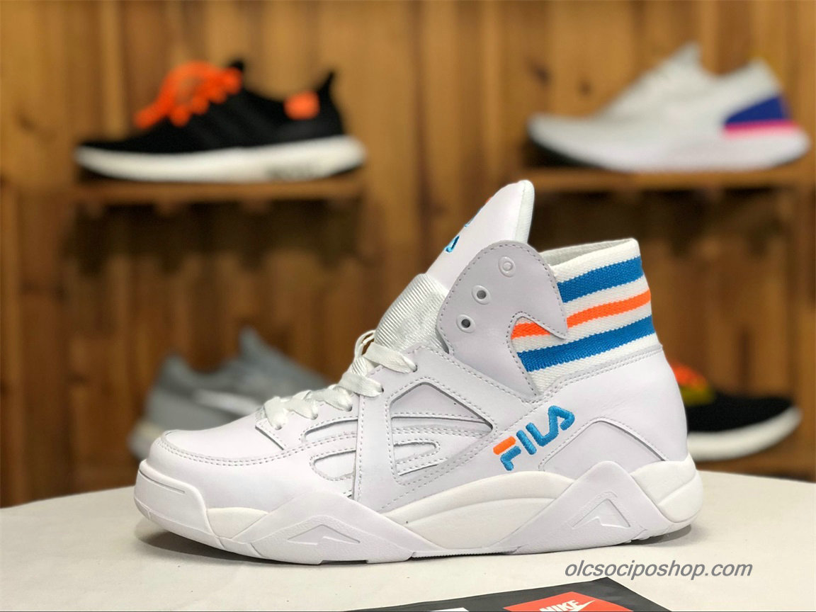 Fila Cage Leather Fehér/Kék/Narancs Cipők