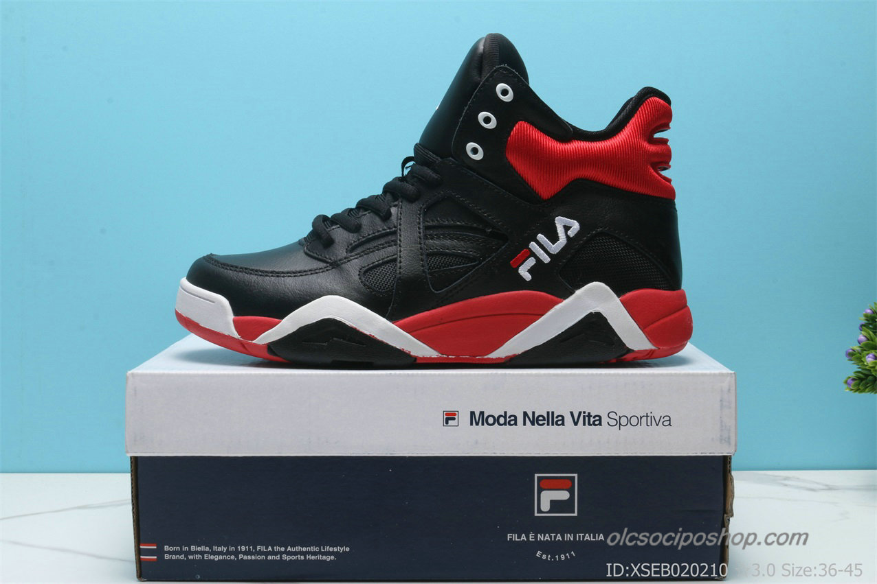 Fila Cage Leather Fekete/Piros/Fehér Cipők