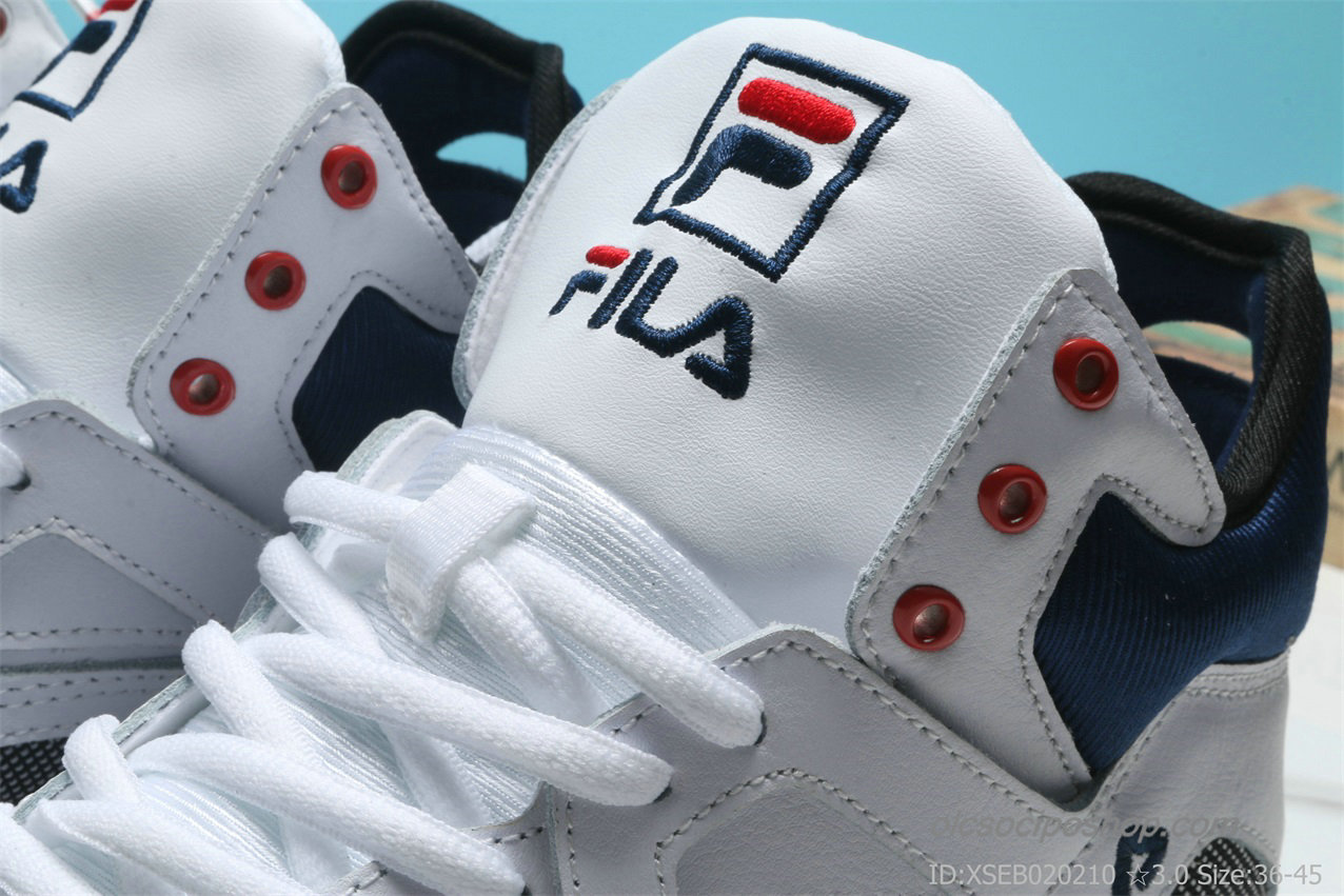 Fila Cage Leather Fehér/Piros/Sötétkék Cipők