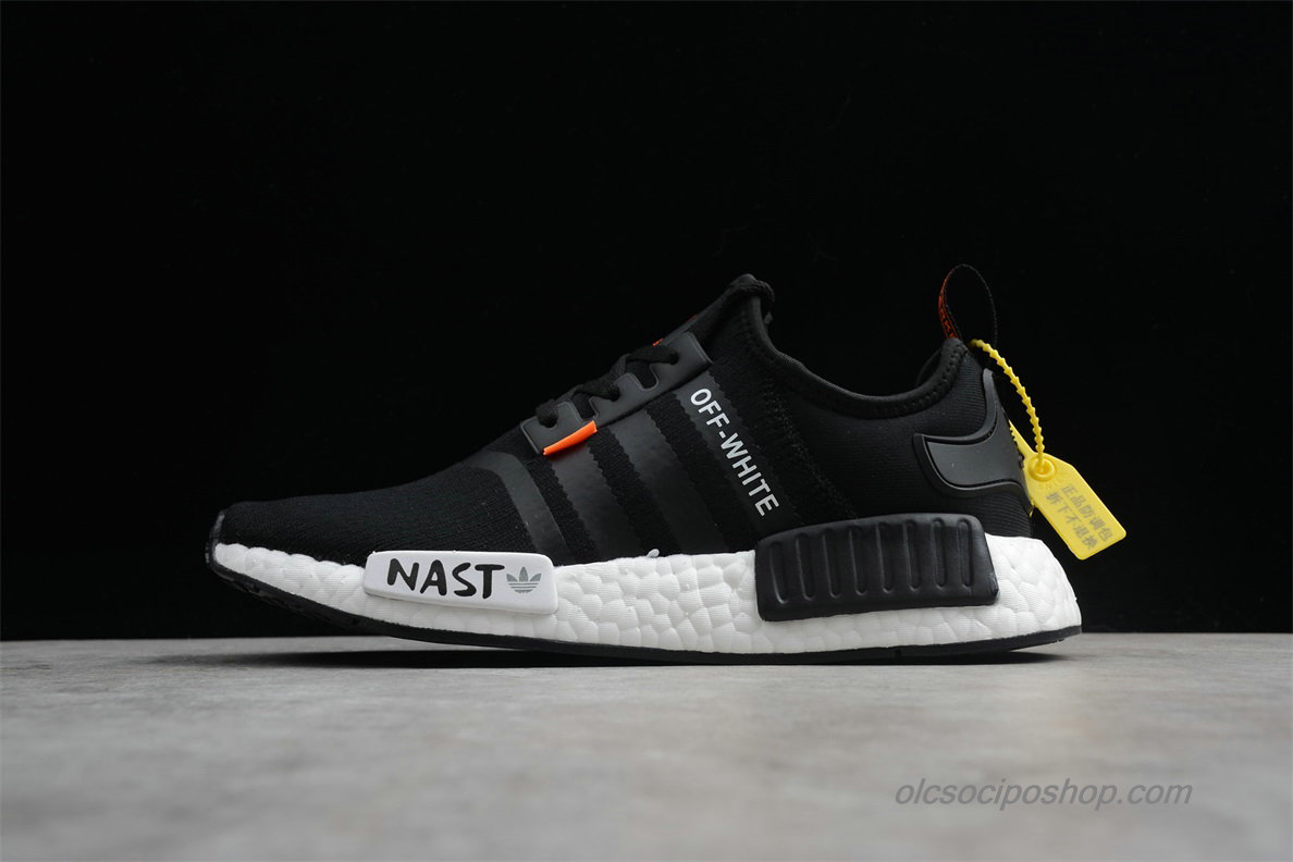 NAST Off-White x Adidas NMD Fekete/Fehér Cipők (DA8865)