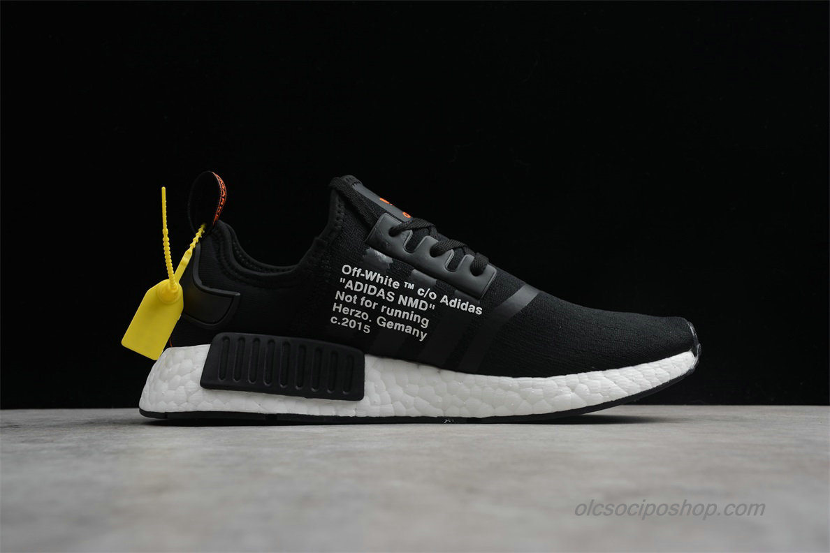 NAST Off-White x Adidas NMD Fekete/Fehér Cipők (DA8865)
