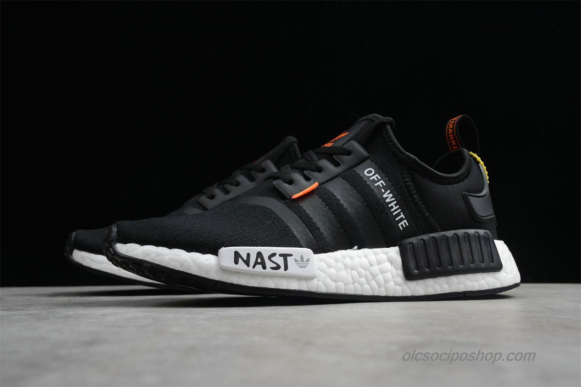 NAST Off-White x Adidas NMD Fekete/Fehér Cipők (DA8865)