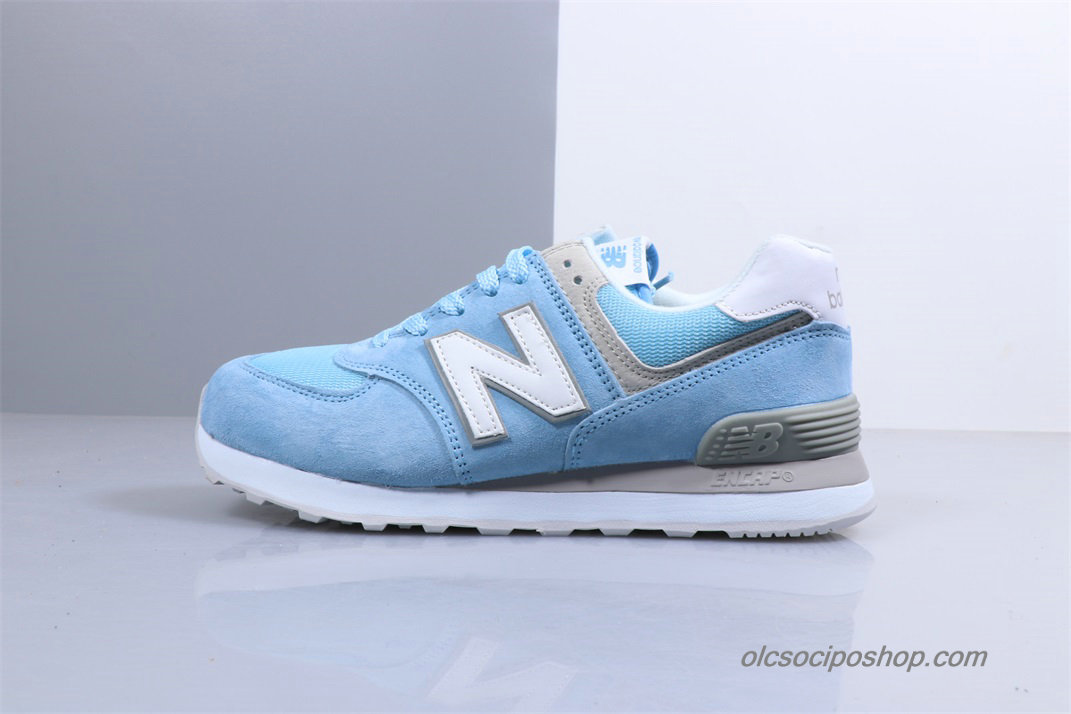 Női New Balance 574 Világoskék/Fehér/Szürke Cipők (WL574ESB)