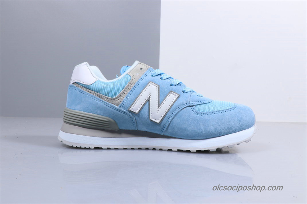 Női New Balance 574 Világoskék/Fehér/Szürke Cipők (WL574ESB)