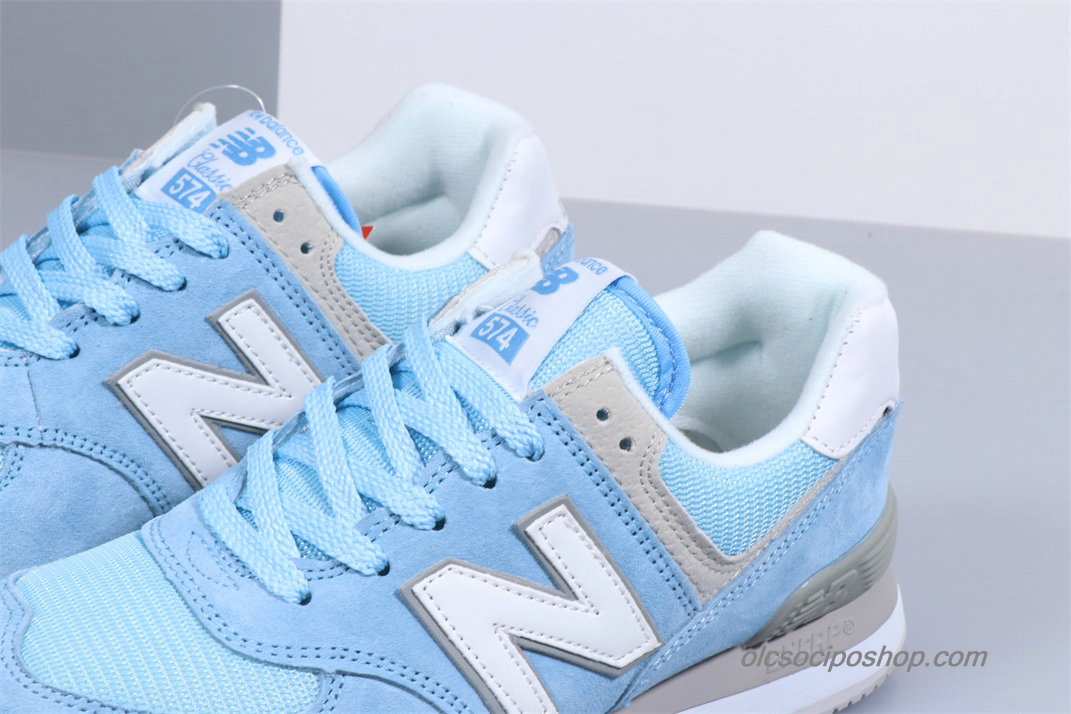 Női New Balance 574 Világoskék/Fehér/Szürke Cipők (WL574ESB)