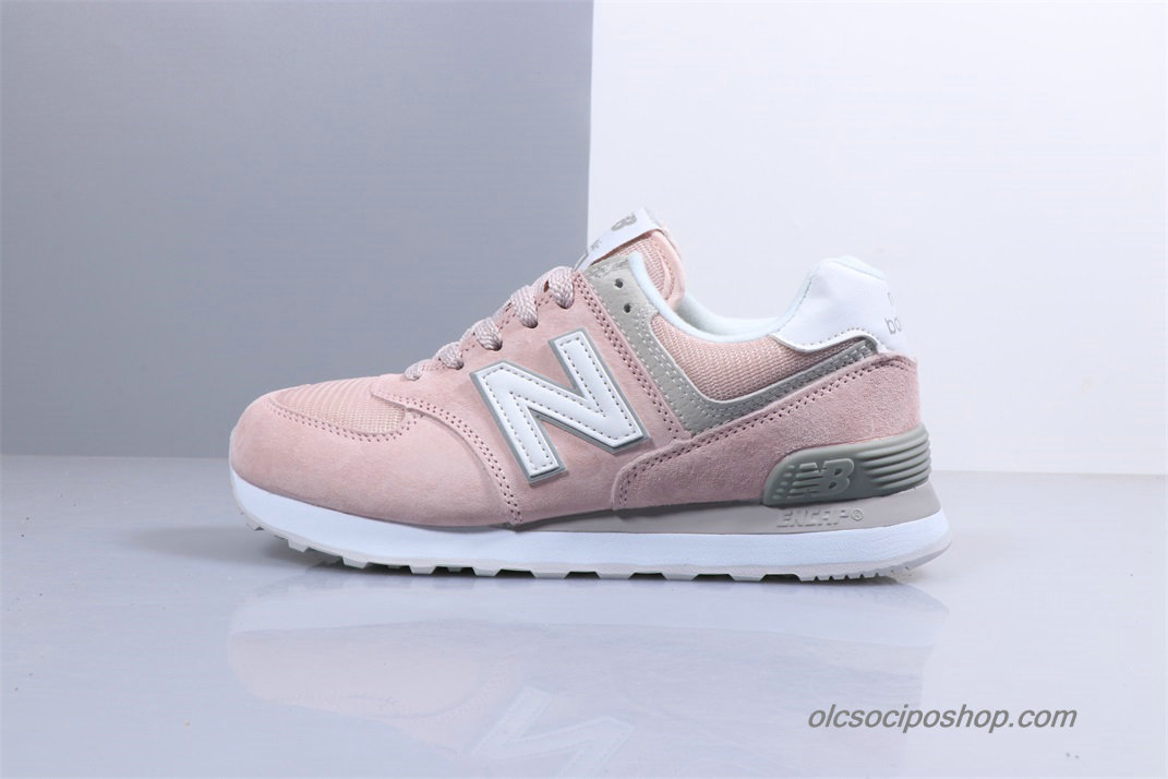 Női New Balance 574 Világos rózsaszín/Szürke/Fehér Cipők (WL574ESP)