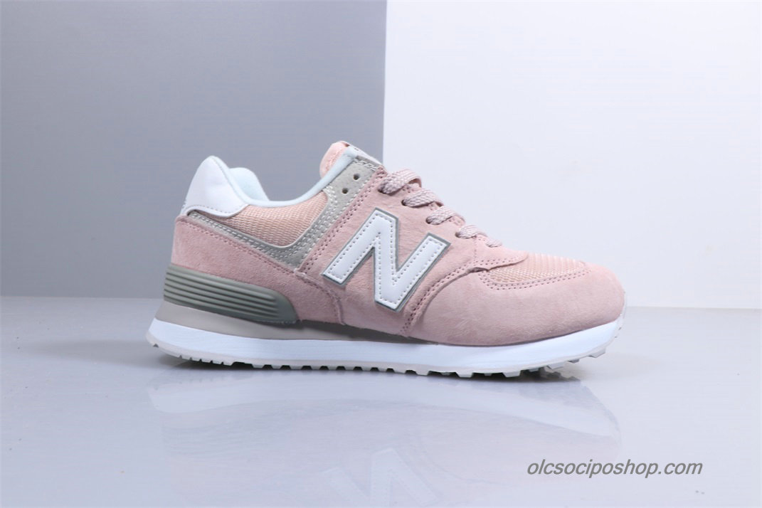 Női New Balance 574 Világos rózsaszín/Szürke/Fehér Cipők (WL574ESP)