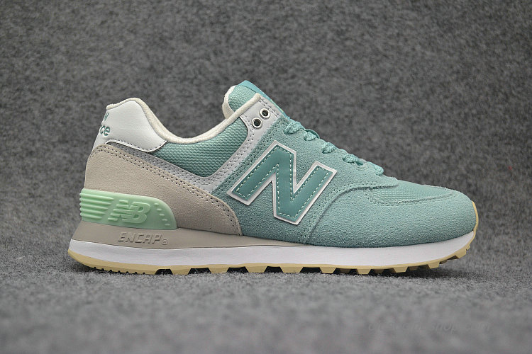 Női New Balance 574 Zöld/Khaki/Fehér Cipők (WL574TAB)